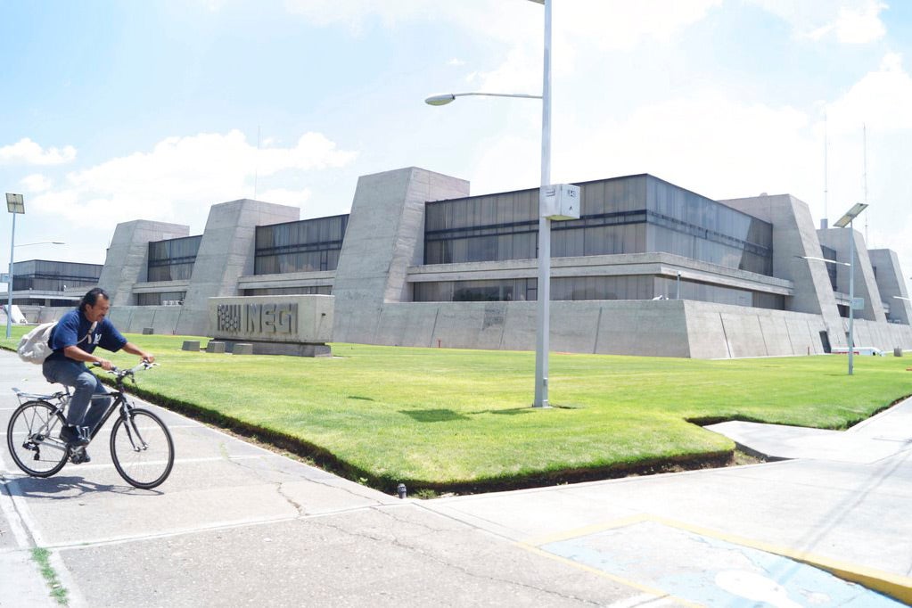 The National Institute of Statistics, Geography and Information building in Aguascalientes City, Mexico on July 19, 2018.