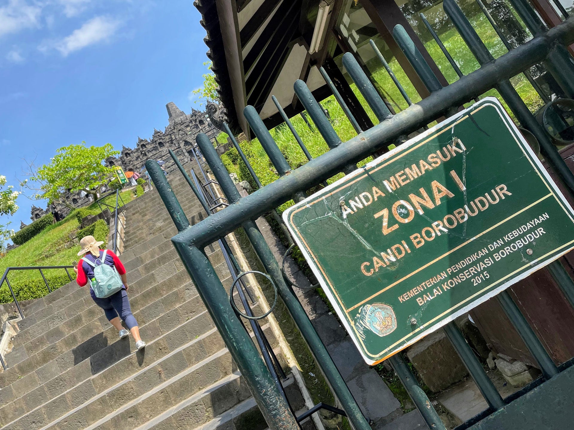 Entrance to the Borobudur Buddhist temple