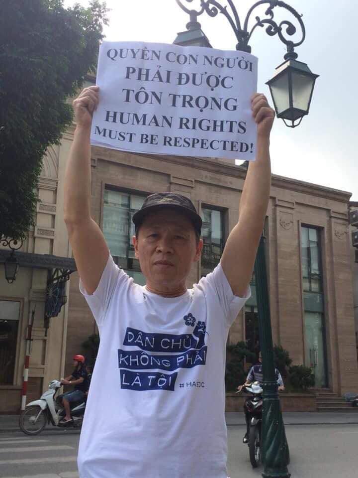 Truong Van Dung celebrates the anniversary of the Universal Declaration of Human Rights, December 10, 2020.