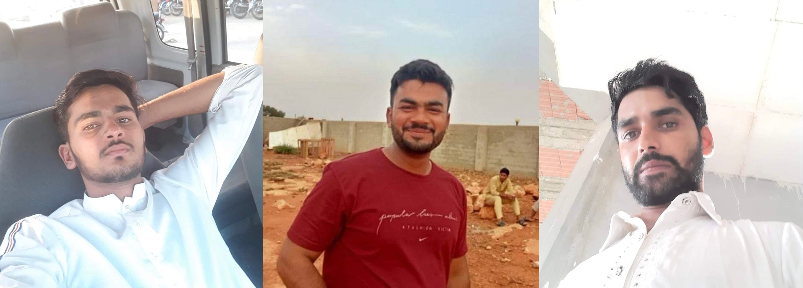 Hamza’s three childhood friends from Pakistan who were on the boat that sank off Pylos, Greece, on June 14, 2023. They have been missing ever since