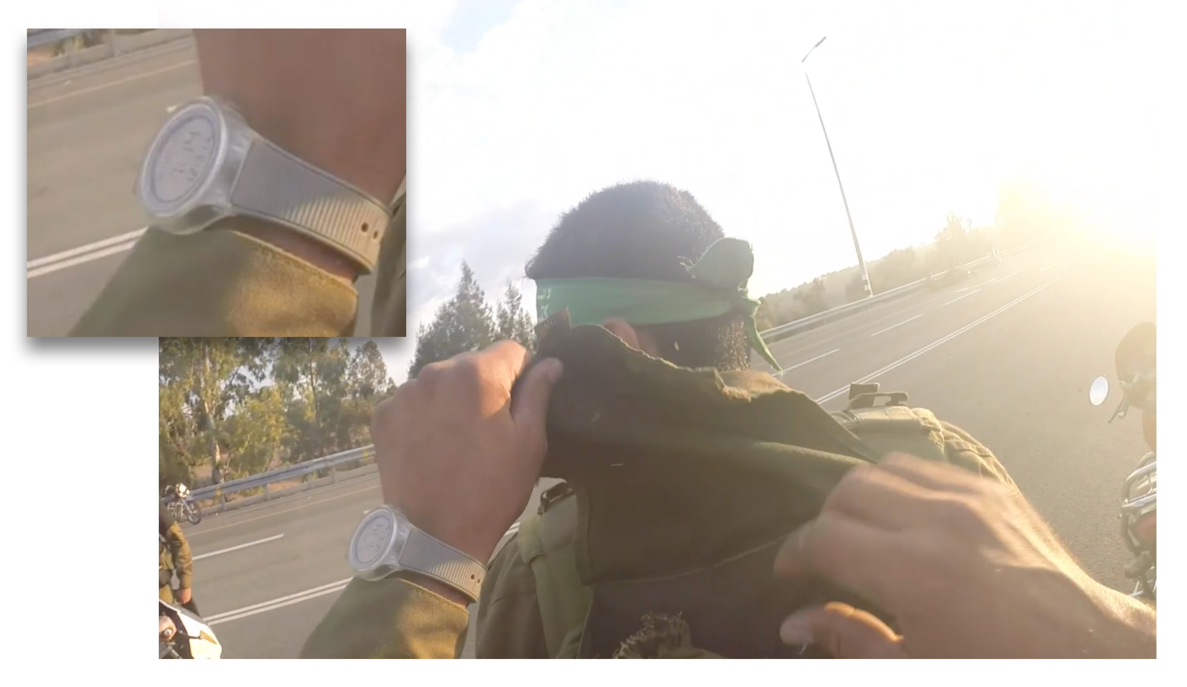 Graphic showing the fighter’s watch.