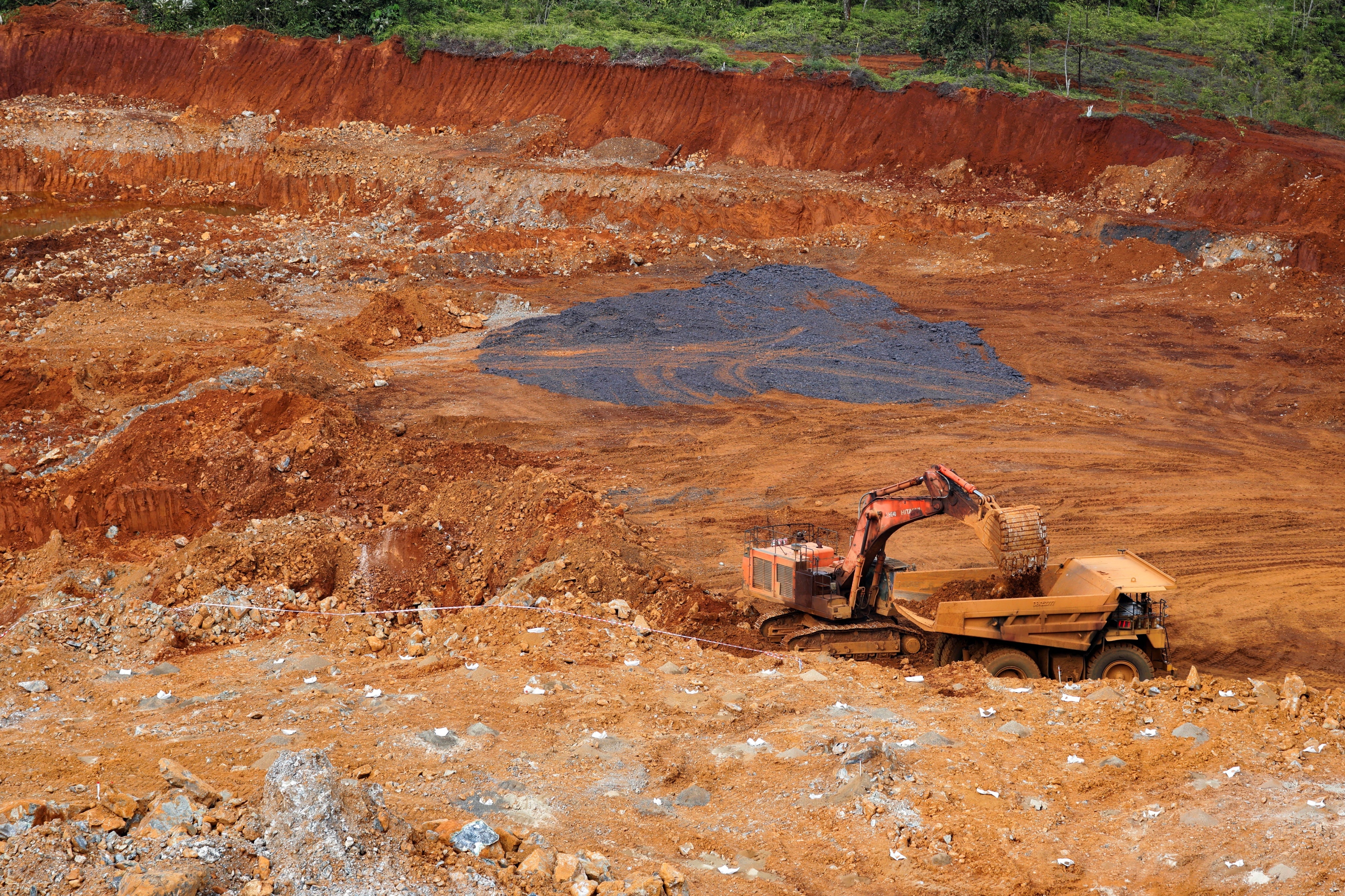 Nickel mining in Sorowako, South Sulawesi province, Indonesia, March 29, 2023. 