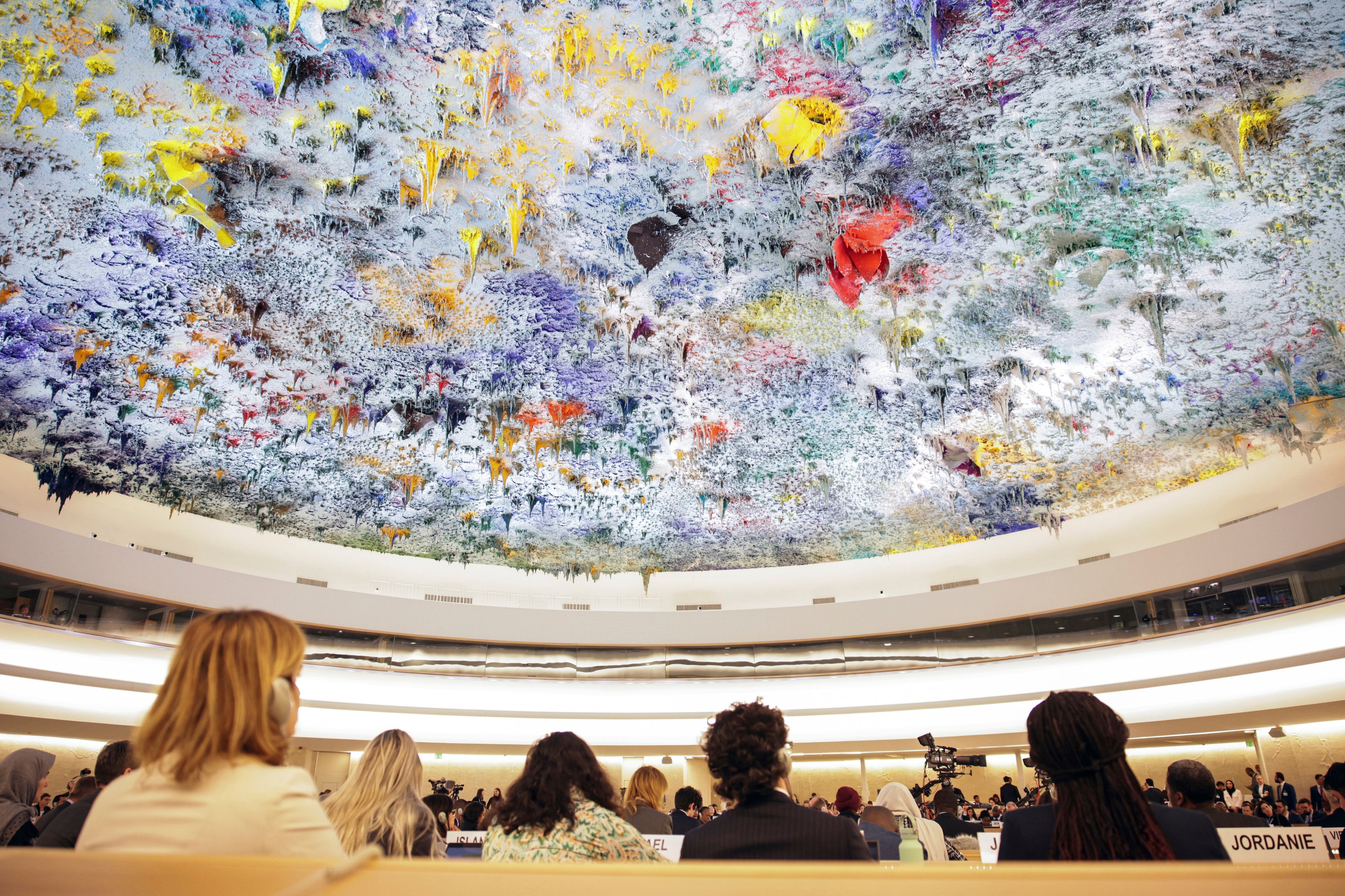 The Human Rights Council in Geneva, Switzerland, February 26, 2024.
