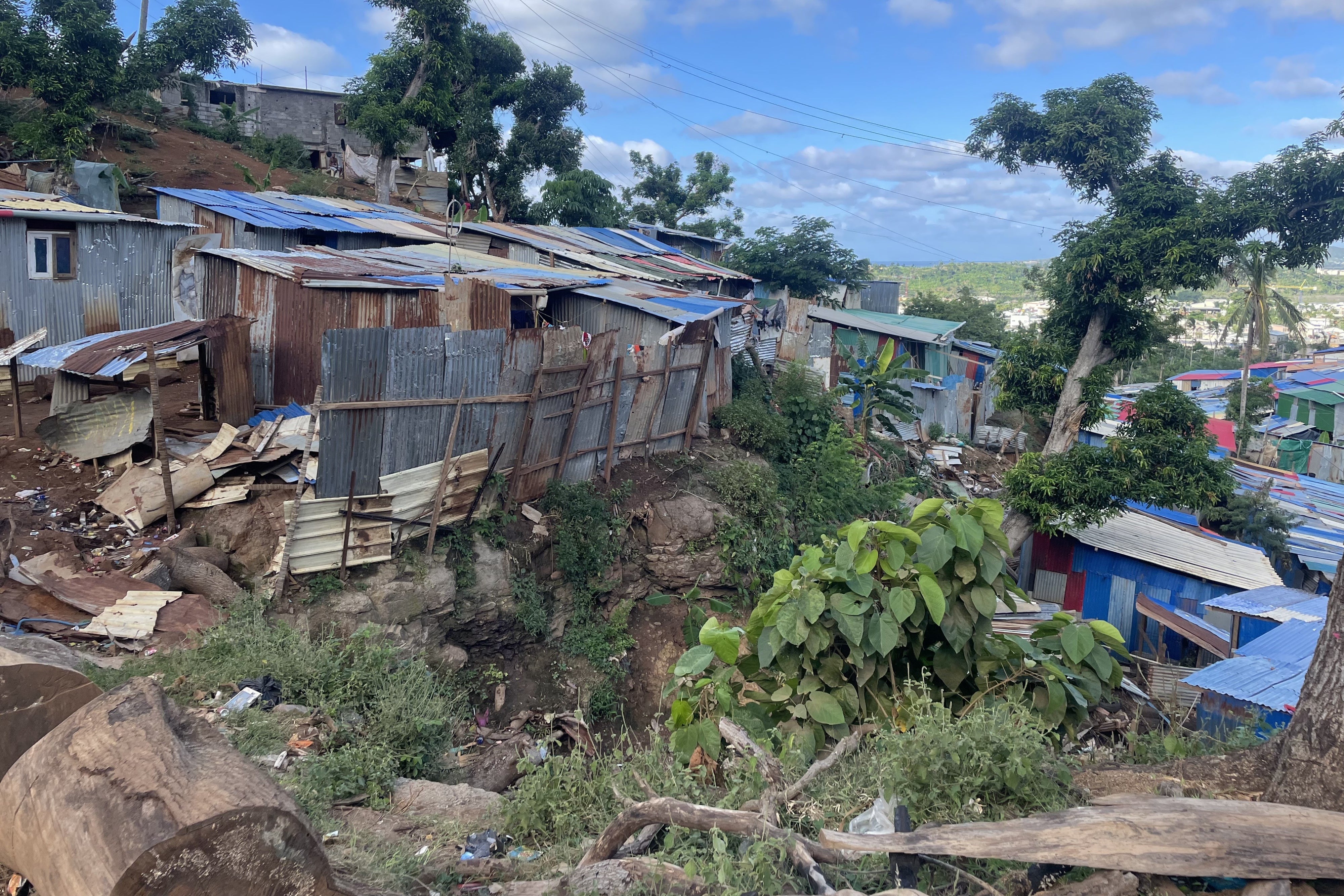 Informal settlements in Kaweni, Mamoudzou, Mayotte, May 13, 2025.