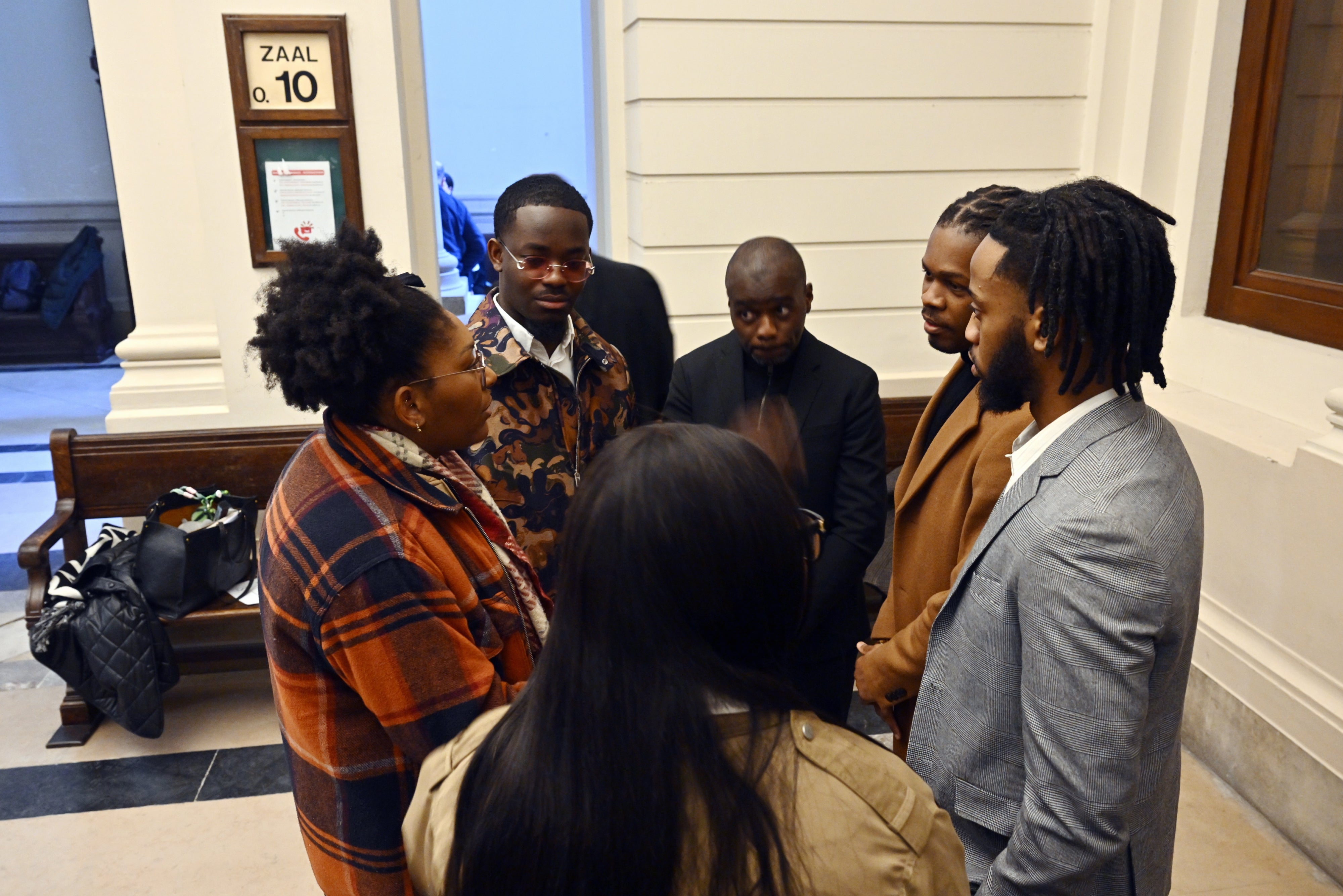 The grandchildren of Patrice Emery Lumumba during a session of the Brussels council chamber, in the case concerning the 1961 murder of  Lumumba the first elected Prime Minister of the DRC Congo, January 20, 2026.