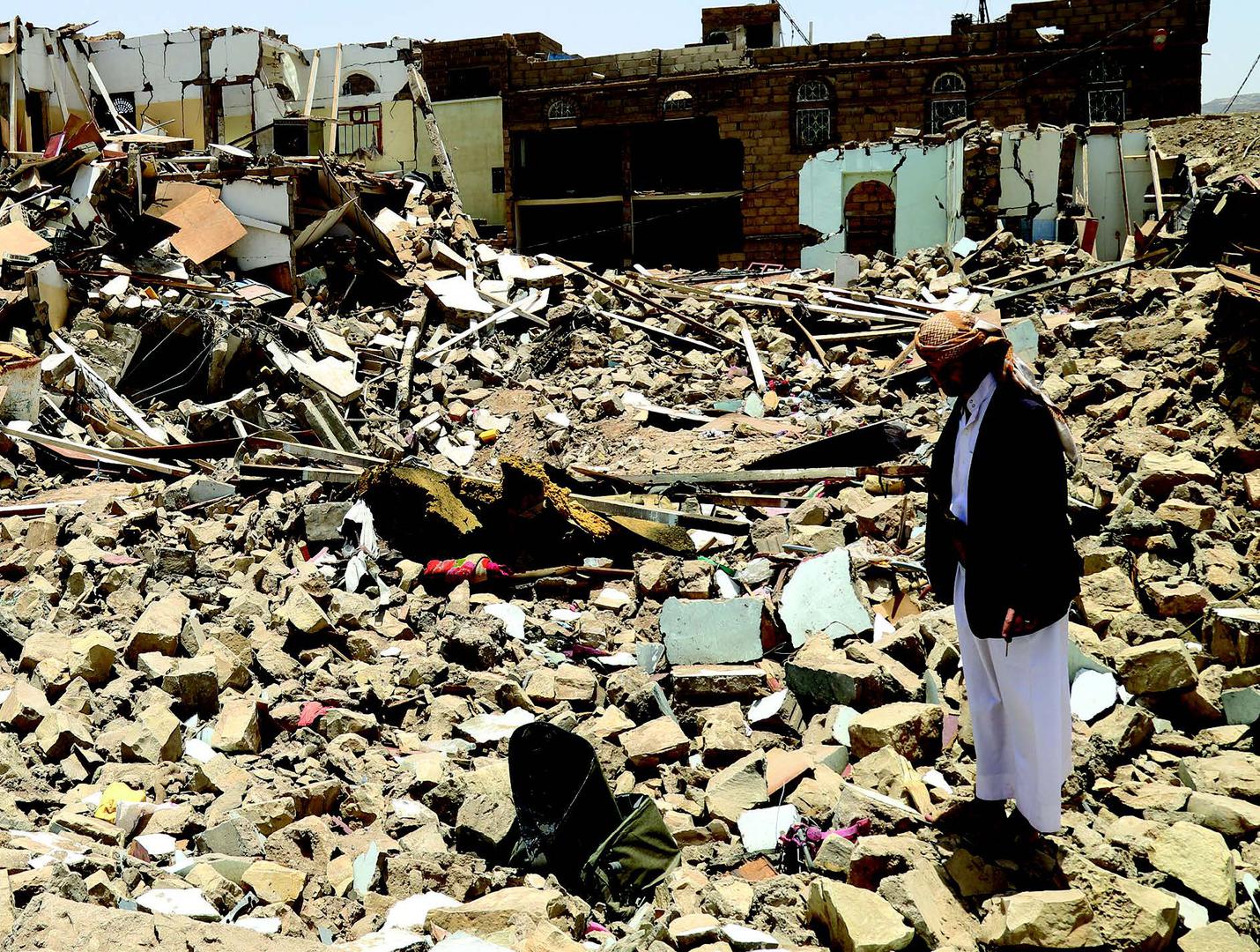 Destroyed house in Saada (Yemen)
