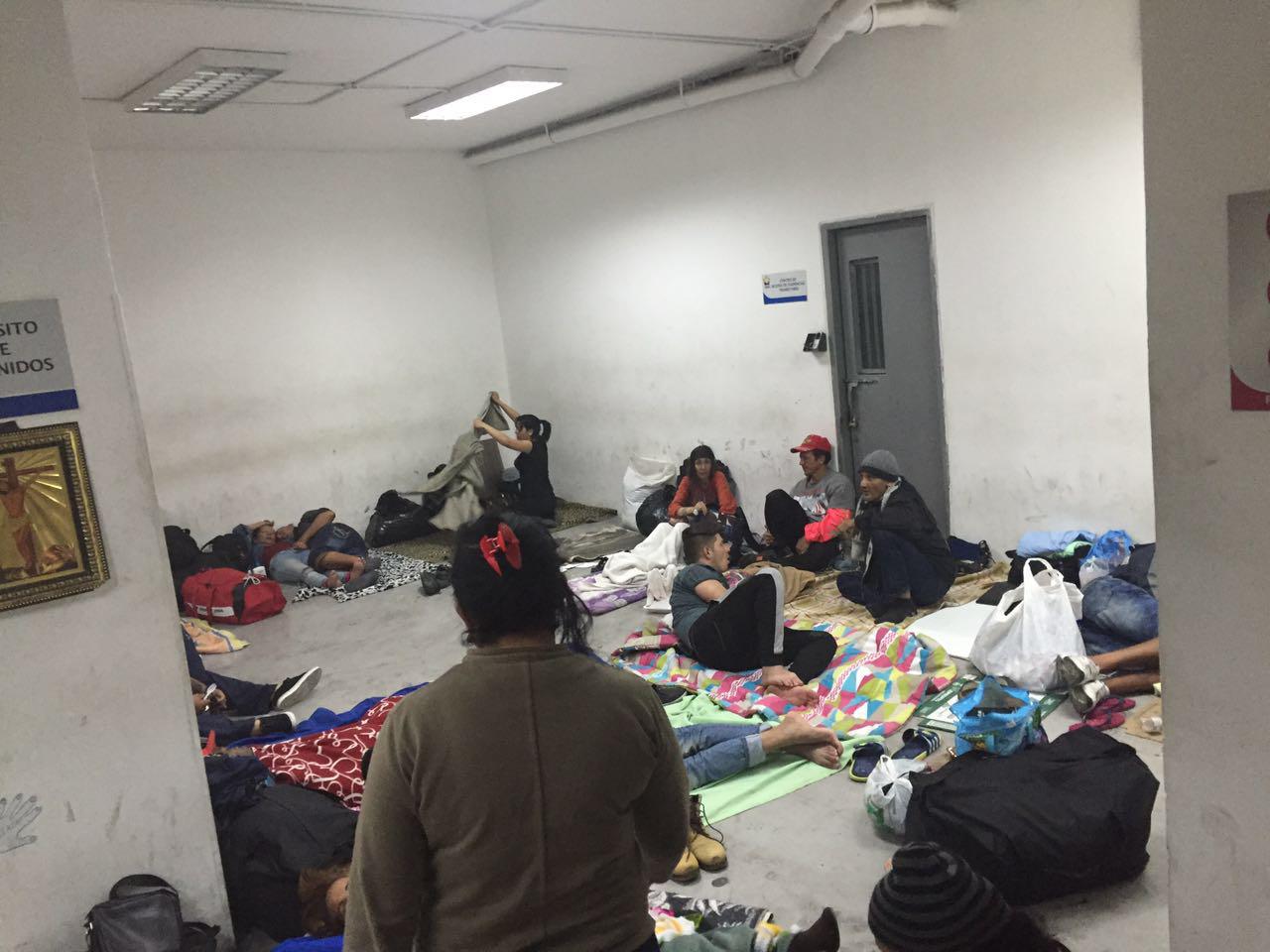 Detained Cubans in a cell at Quito's court offices building, waiting to be deported or released after deportation hearings, July 9, 2016.