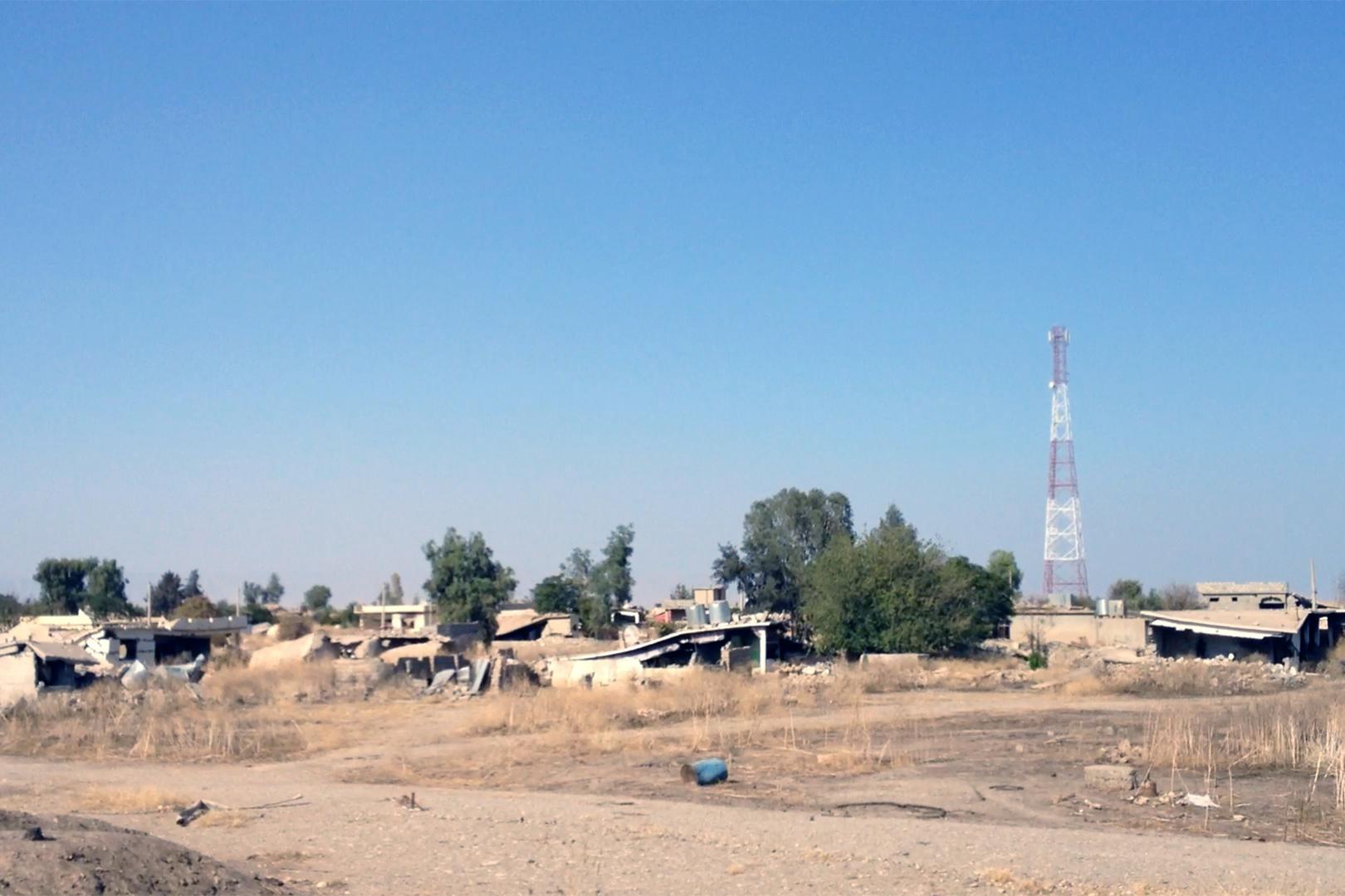 Destruction in Barzan. ©2015 Human Rights Watch