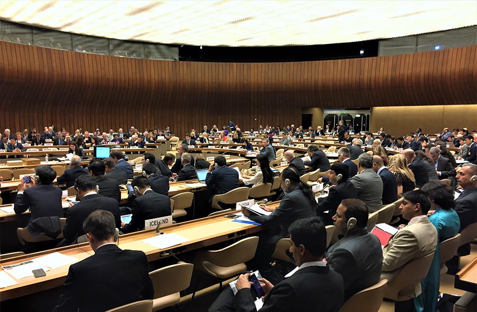 Photo of the Fifth Review Conference of the Convention on Conventional Weapons at the United Nations in Geneva in December 2016.