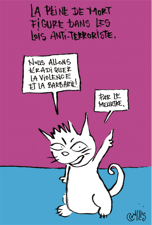 Letter to Tunisians Caricature 1 French