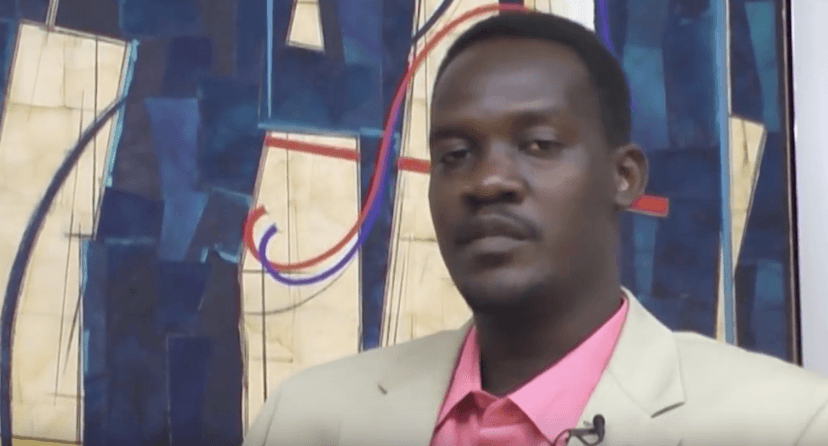 Screenshot of a video interview with Sudanese-American rights activist, Rudwan Dawod. August 2012. © 2012 Private