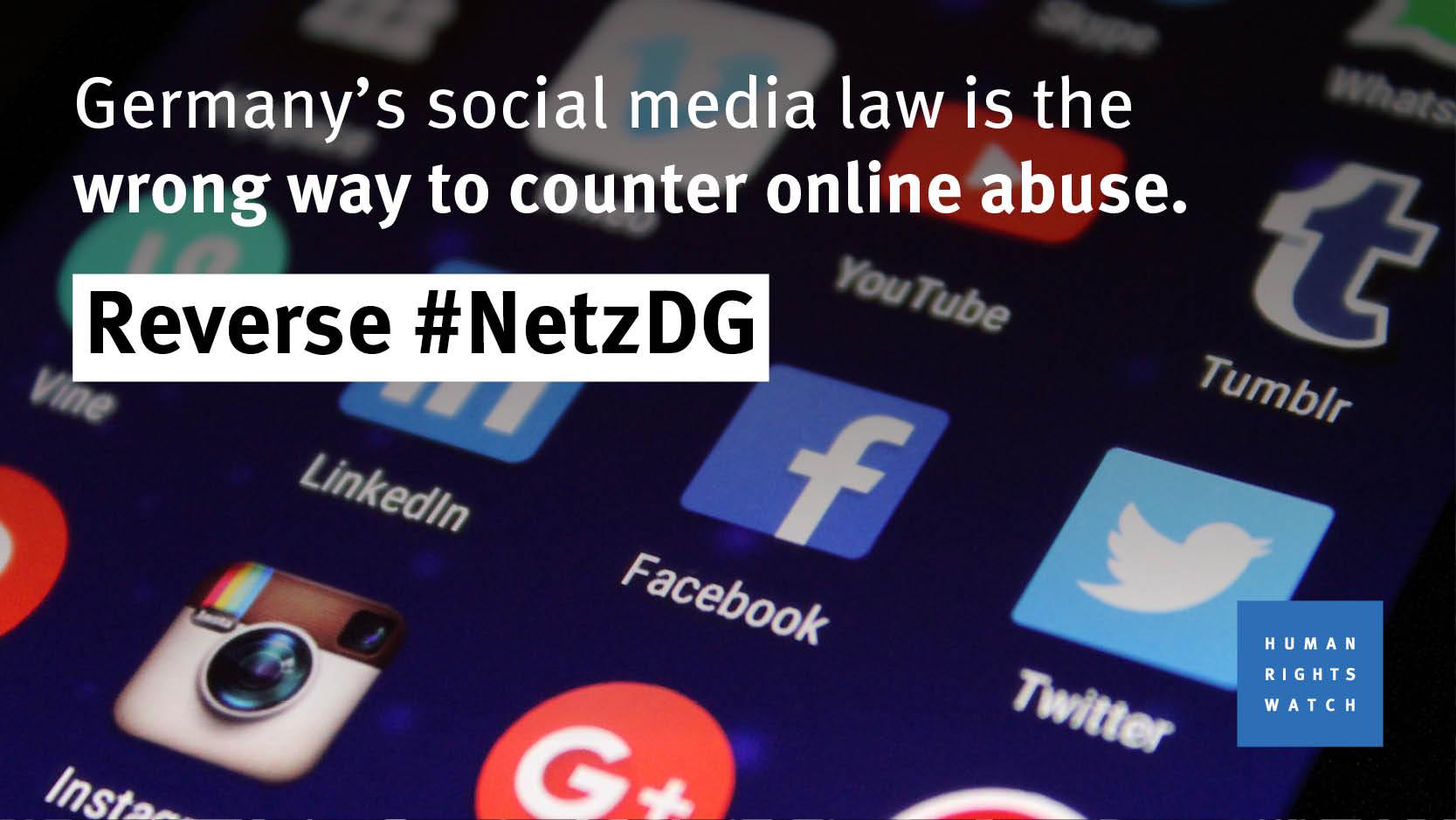 Germany's social media law is the wrong way to counter online abuse
