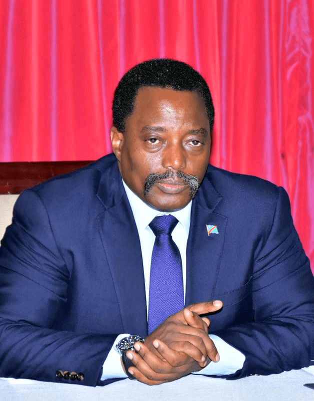 Joseph Kabila, le président de la République démocratique du Congo, dans son bureau au Palais de la Nation, dans la capitale, Kinshasa, le 3 avril 2017. 