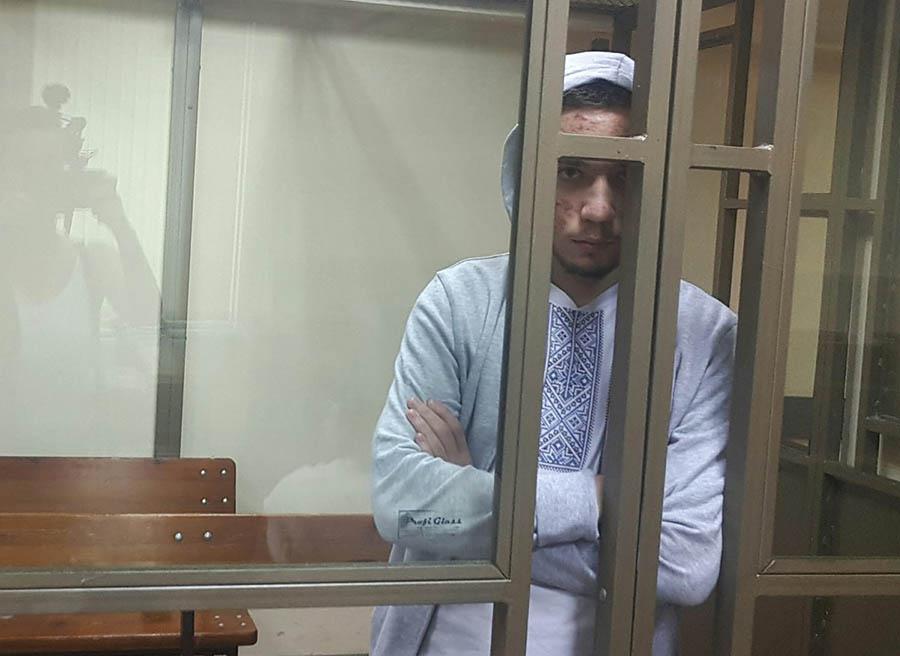 Pavlo Hryb during his court hearing in Rostov-On-Don, July 23, 2018.
