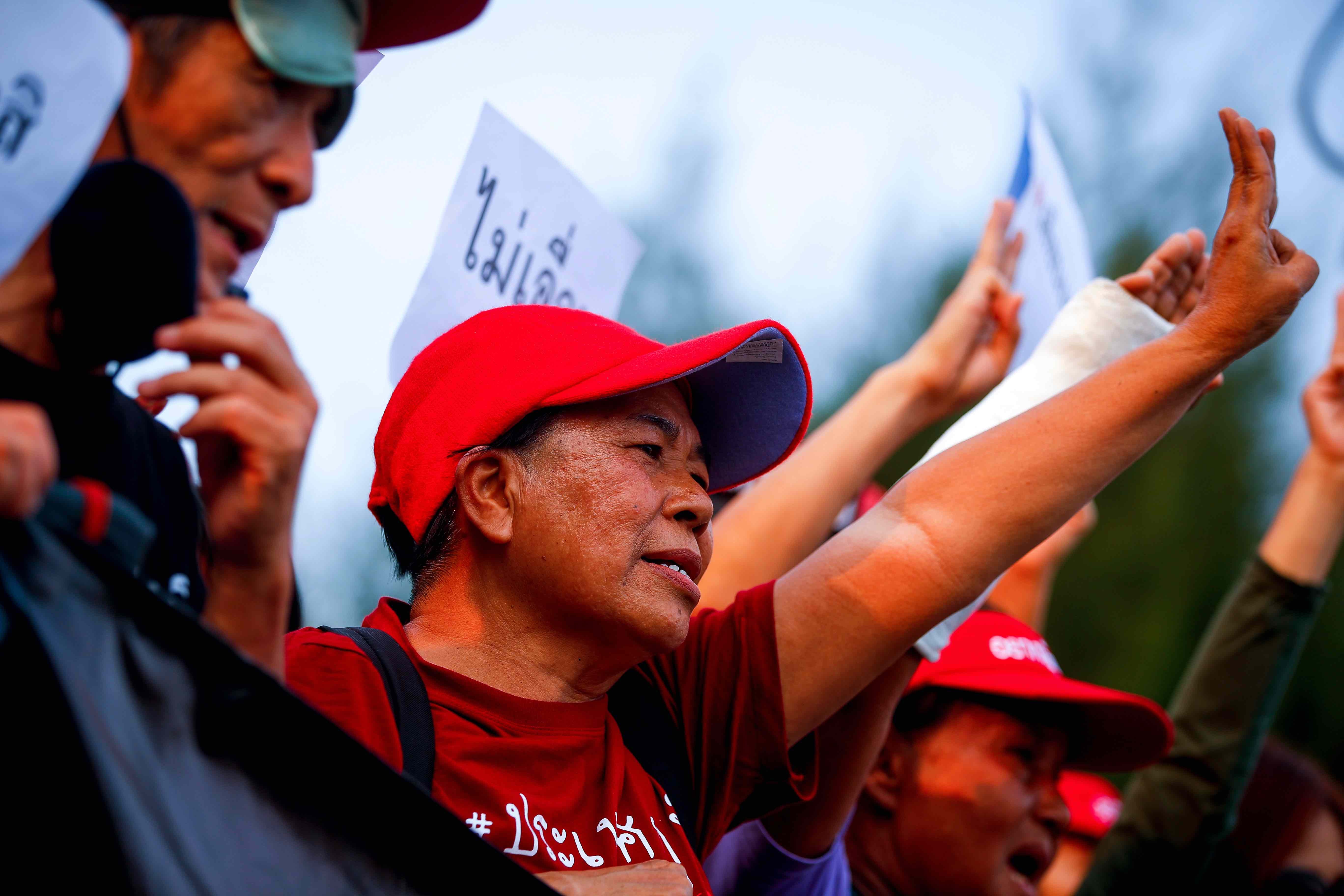 Pro-democracy activists protest against the delay of Thailand’s general election, Bangkok, January 6, 2019.