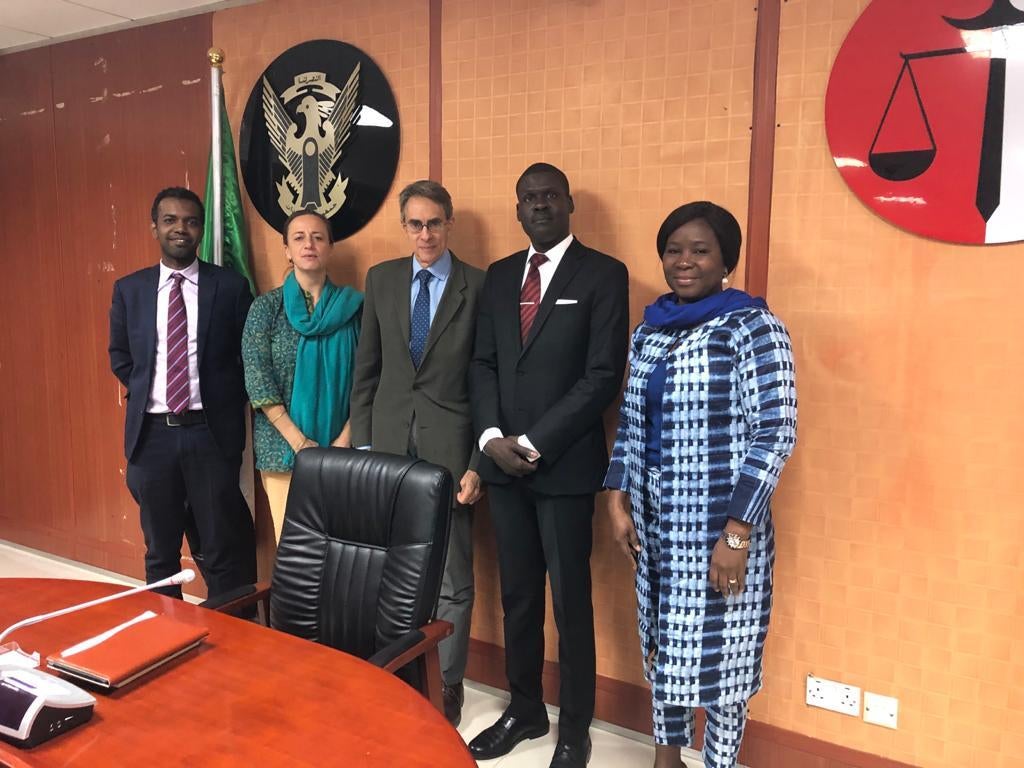Human Rights Watch delegation met with Sudan’s Minister of Justice, Nasredeen Abdelbari, Khartoum, February 10, 2020