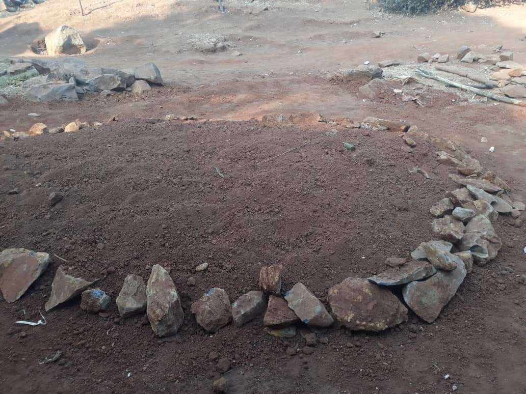 One of  four graves where civilians killed by security forces in Ngarbuh 3 on February 14 2020 were buried. @Private, February 15 2020, Ngarbuh 3.