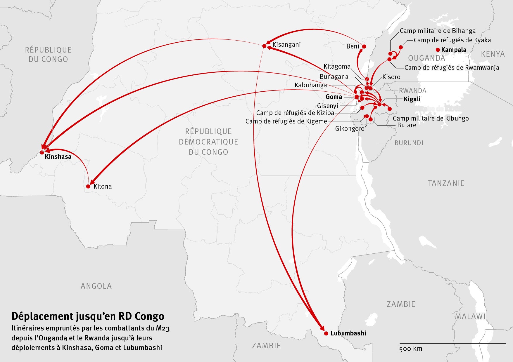 Déplacement jusqu'en RD Congo