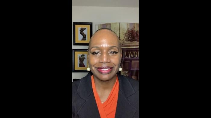 Nicole Austin-Hillery, Executive Director of the US Program, delivering Human Rights Watch's Item 9 General Debate Statement to the UN Human Rights Council.