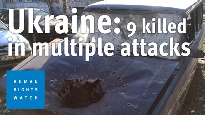 Car Destroyed by Cluster Munition Attack