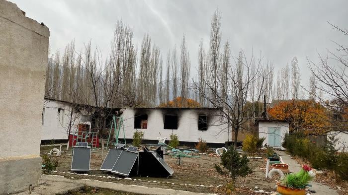 Destroyed Playground in Kyrgyzstan November 2022