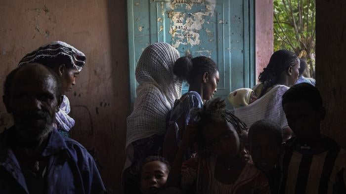 Displaced persons center in northern Ethiopia where many still suffer from the effects of the war that began in 2020, August 14, 2023.