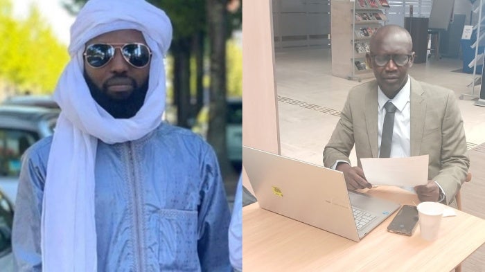  Charfadine Galmaye Saleh (L) and Makaila Nguebla. 