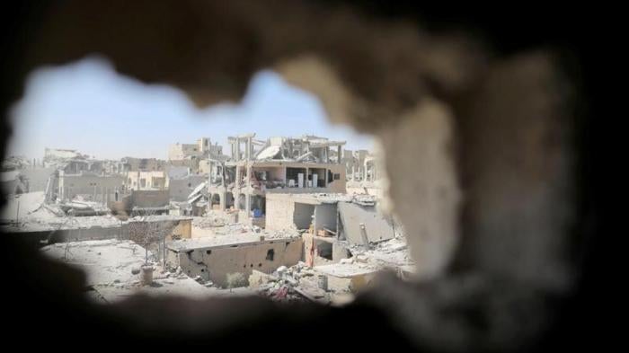 Damaged buildings in the old city of Raqqa, Syria, August 19, 2017. REUTERS/Zohra Bensemra