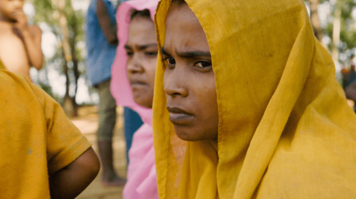 A Rohingya woman in a camp in Bangladesh