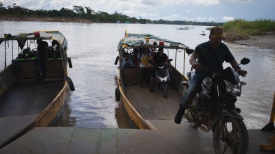 Muelle de Puerto Asís en Putumayo, Colombia, el 19 de octubre de 2025.