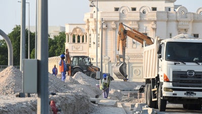 عمال وافدون في قطر، 7 أكتوبر/تشرين الأول 2022. 