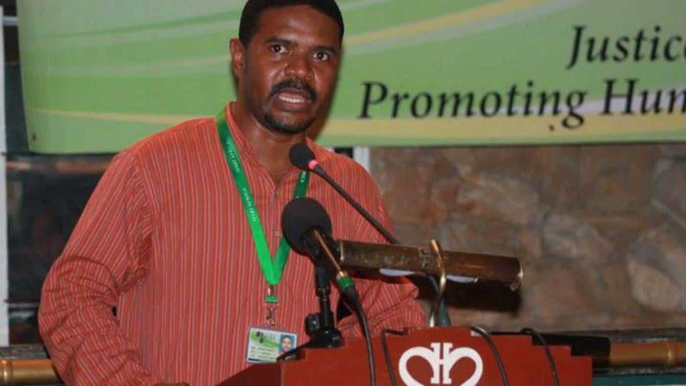 Hussein Khalid speaking at Kenya’s National Conference on Rights and Security. 