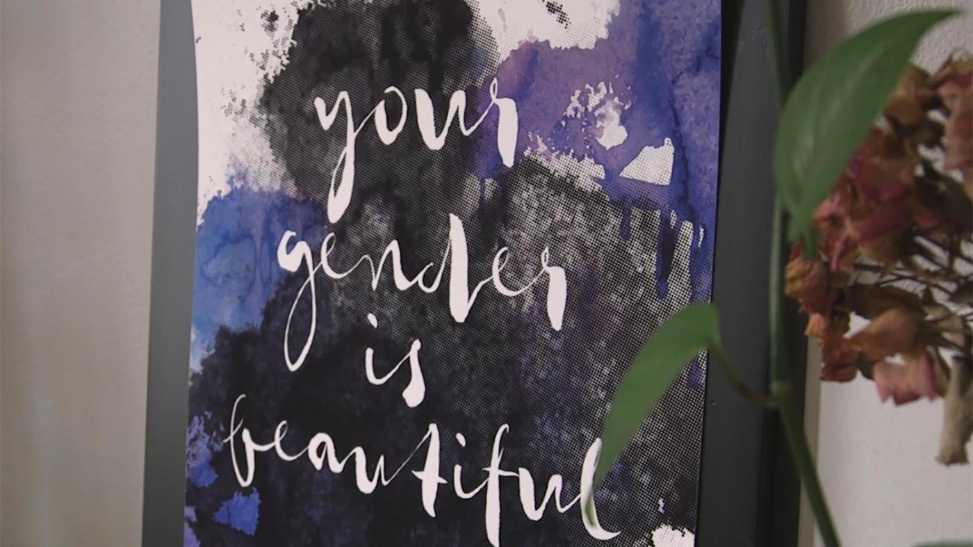 A poster by intersex activist Pidgeon Pagonis