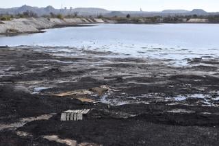 A slime pit on the outskirts of New York on the front line in the Donetsk region, Ukraine. 