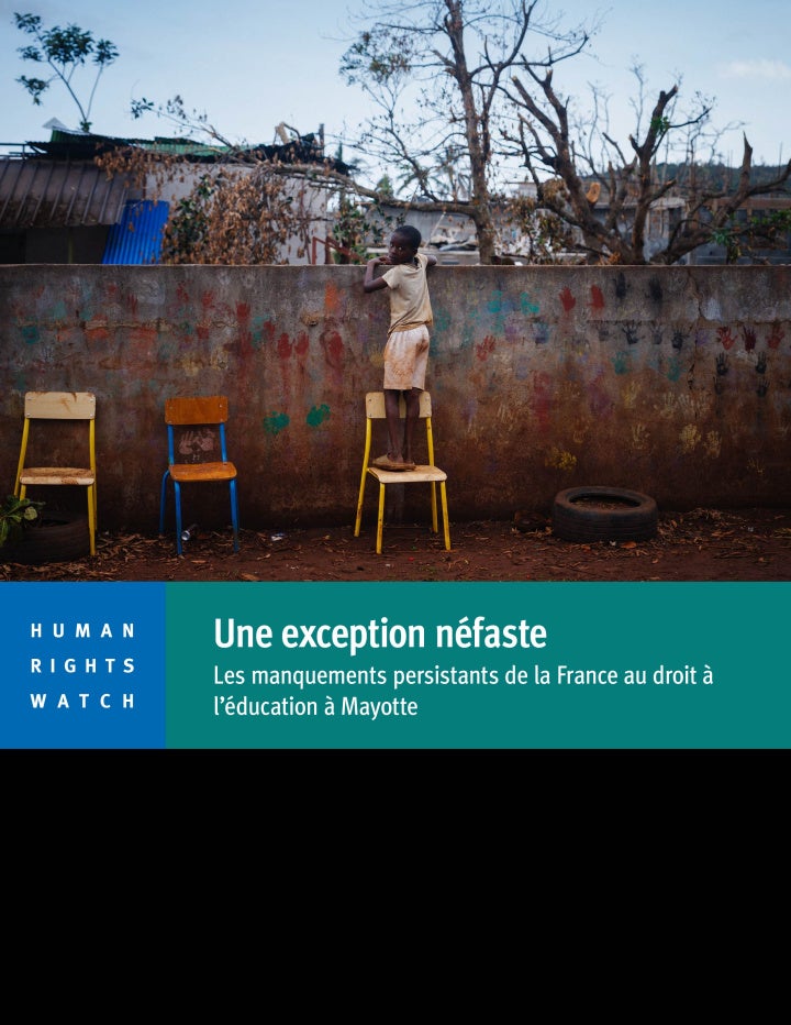 report cover in French