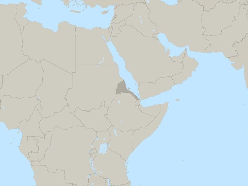 Eritrea country page map