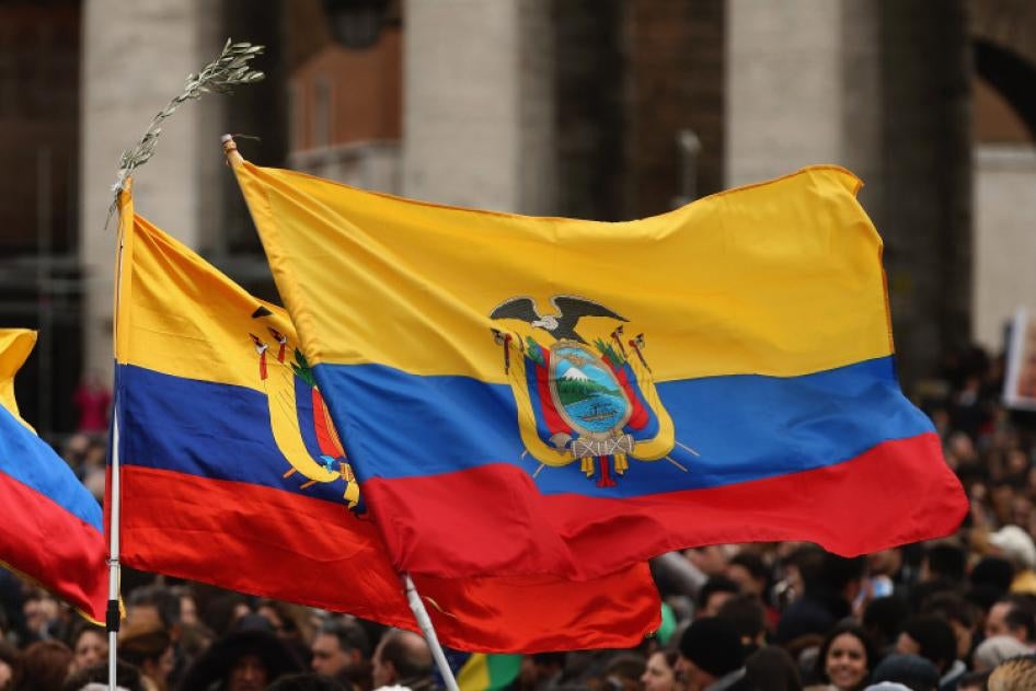 The flag of Ecuador. 