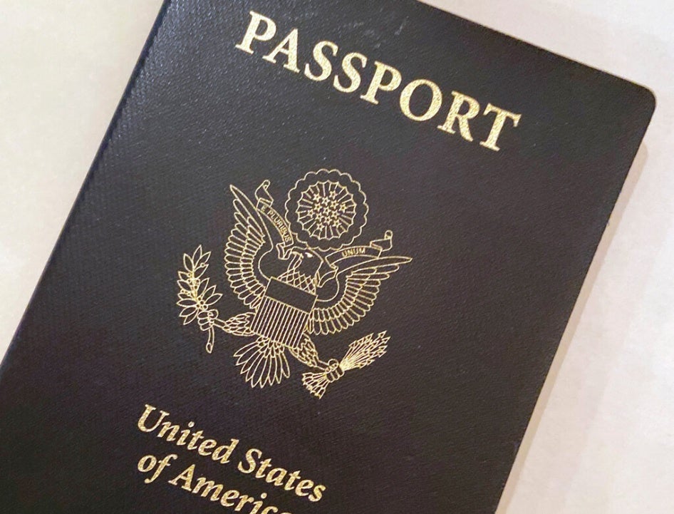 A U.S. Passport cover shown on May 25, 2021, in Washington, D.C.  