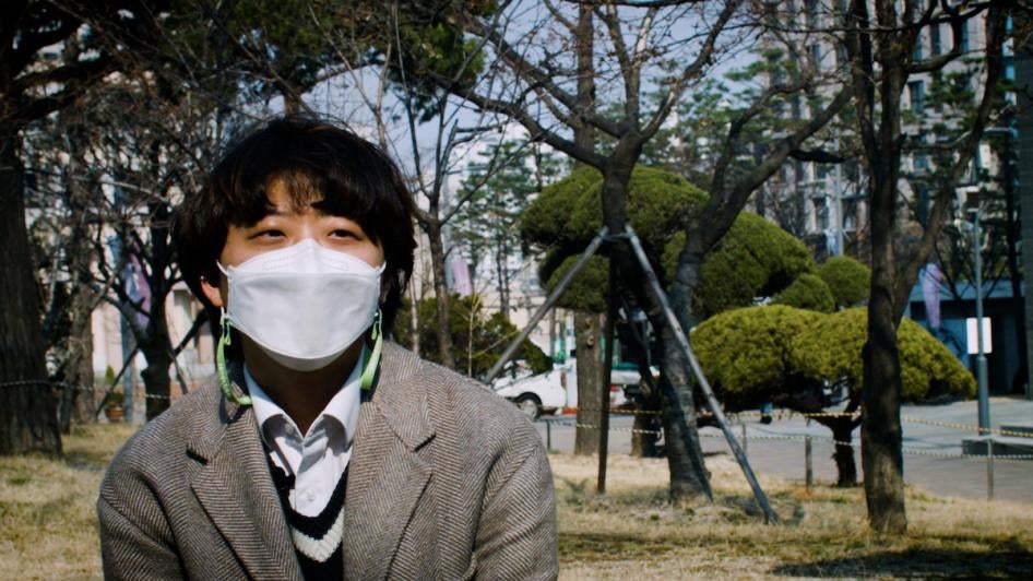 Kim Do-hyun, from South Korea, was born female and came out as a transgender male © 2021 Human Rights Watch