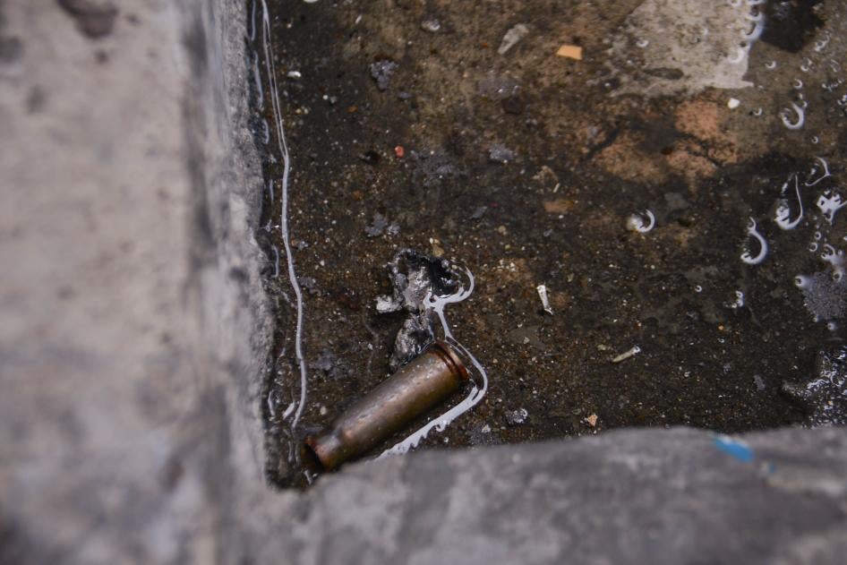The Lagos Panel Of Inquiry finds bullet shells during their Visits to Lekki Toll Gate on October 30, 2020. 