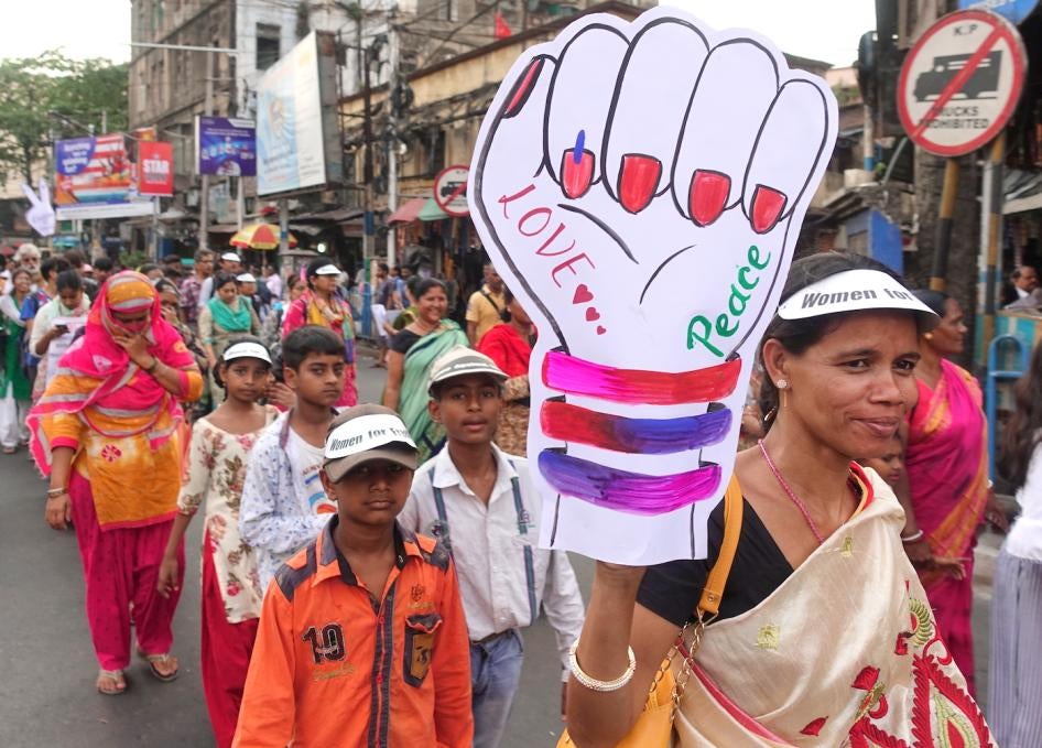"Women & Trans-persons’ march for Peace & Diversity" in Kolkata, India.