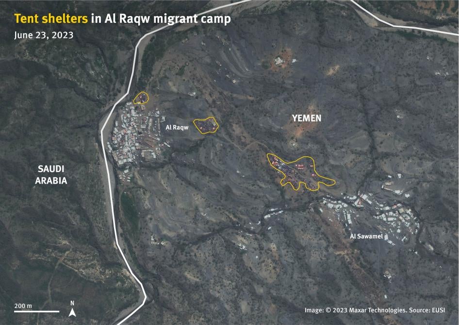 202308rmr_saudiarabia_yemen_Al_Raqw_migrant_camp_23June2023
