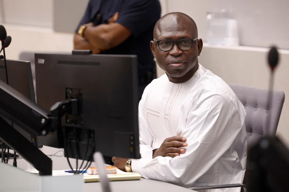 Former Central African Republic militia leader Maxim Mokom attends the International Criminal Court hearings on the charges against him in The Hague, Netherlands, August 22, 2023.