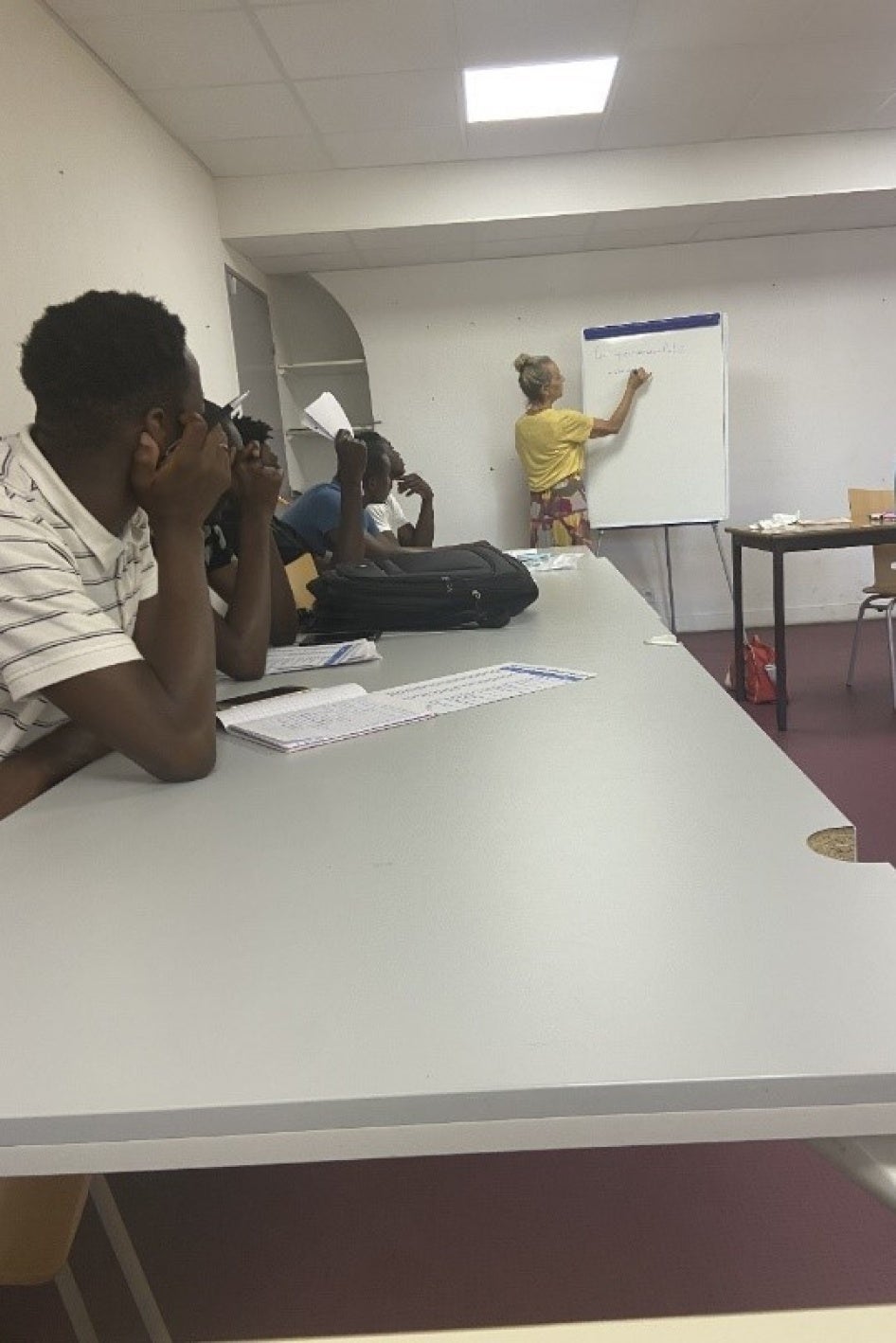 Youth in a classroom