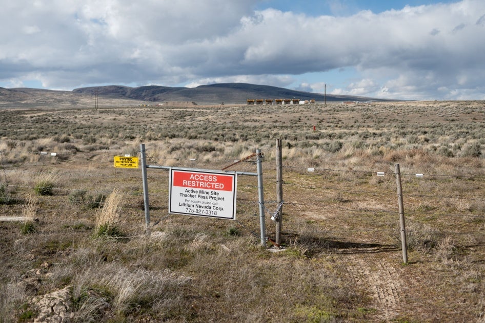 The fence encircling Thacker Pass 