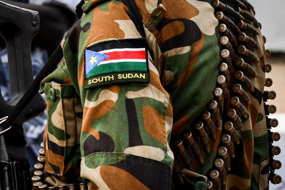 A guard of South Sudan People's Defence Forces (SSPDF) in Malakal, November 21, 2022.
