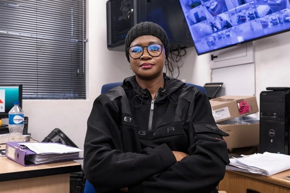 Community activist Pamela Mabini in South Africa. 