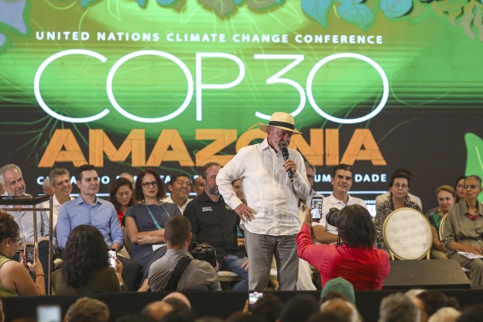 Cop30 investment announcement by Brazil's President Luiz Inacio Lula da Silva