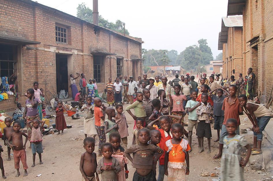 Several thousand ethnic Batwa, or Pygmy, sought refuge in an abandoned factory building known as Cotanga in Nyunzu, southeastern Democratic Republic of Congo, following a nearby attack on a displacement camp by ethnic Luba militia fighters on April 30.