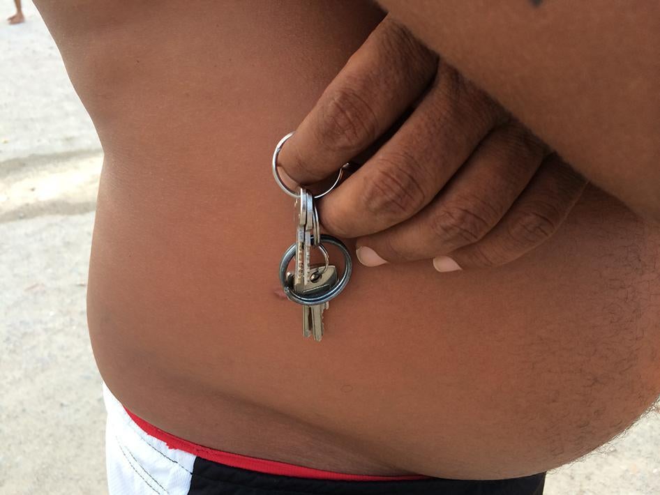 The “keyholder” of Pavilion 7 at Presídio Juiz Antônio Luiz L. de Barros (PJALLB), in Recife. A keyholder is an inmate chosen by prison authorities to maintain control inside prison pavilions.